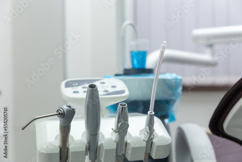 Closeup of a modern dentist tools  burnishers.