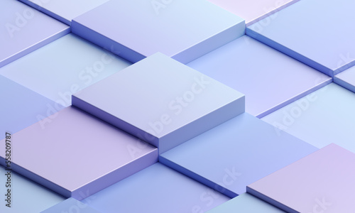 Fototapeta Naklejka Na Ścianę i Meble -  Abstract background design, minimalist geometric composition with cubes