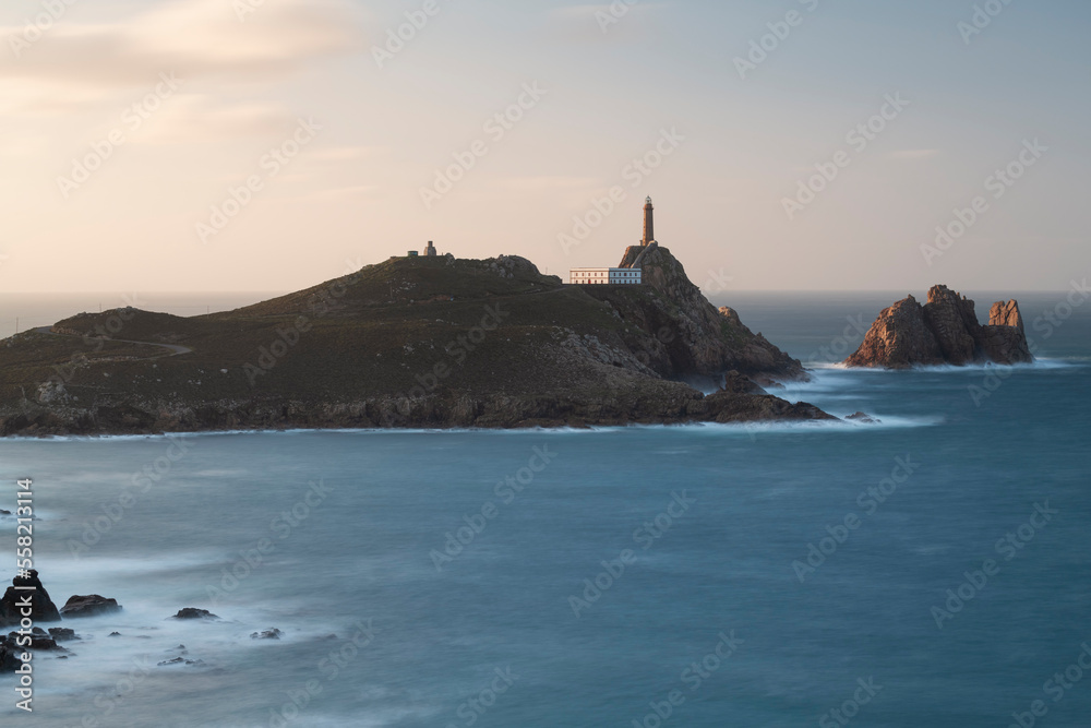 Faro De Cabo Vilan lighthouse, Galicia, Spain Faro De Cabo Vilan lighthouse, Galicia, Spain