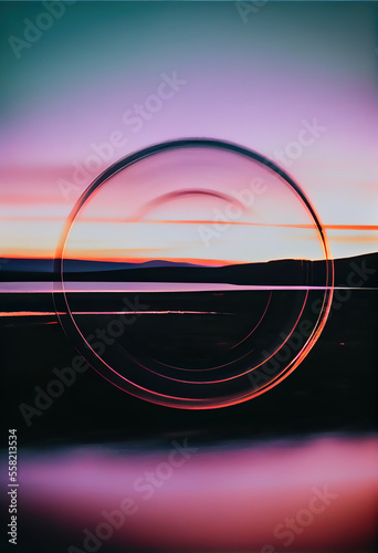 abstract background colorful nature circle geometric photo