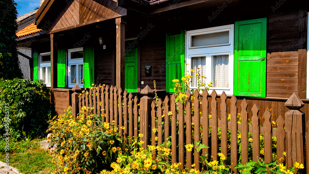 Wooden houses in Podlasie
