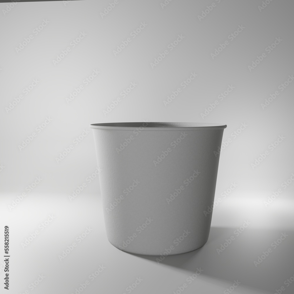 white paper cup mock up 3d image Stock Illustration | Adobe Stock