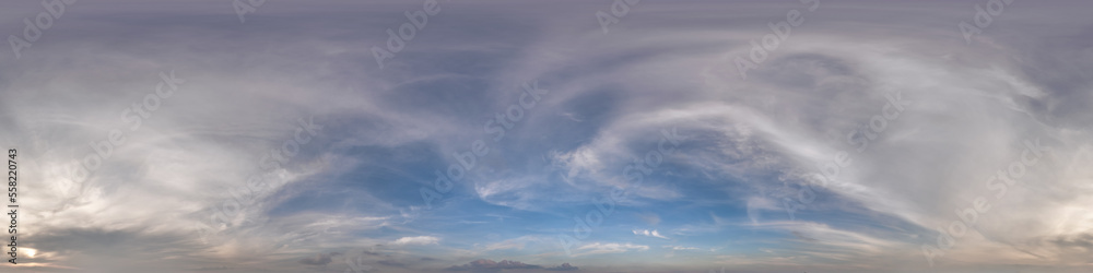 blue sky with evening clouds as seamless hdri 360 panorama with zenith in spherical equirectangular projection may use for sky dome replacement in 3d graphics or game development and edit drone shot blue sky with evening clouds as seamless hdri 360 panorama with zenith in spherical equirectangular projection may use for sky dome replacement in 3d graphics or game development and edit drone shot