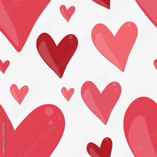 cute pattern of hearts for Valentine s Day