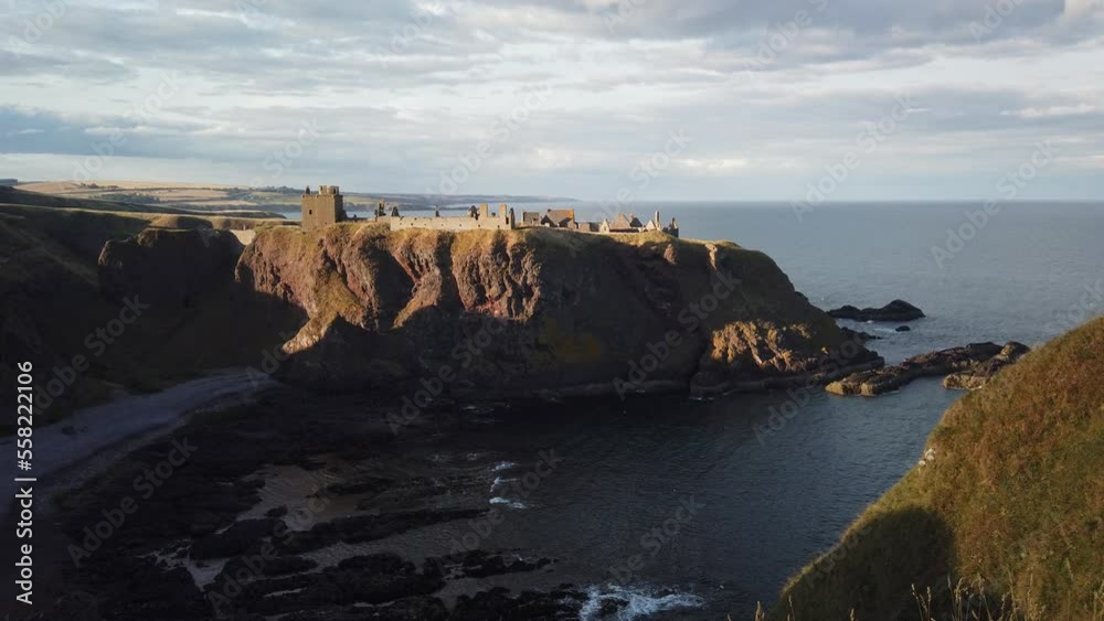 View of Dunnottar Castle Scotland