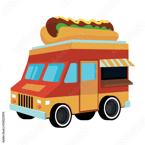 food truck of hotdog