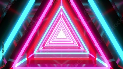 Video of the sci-fi tunnel 4k 3D Animation