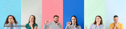 Different people with tooth...
