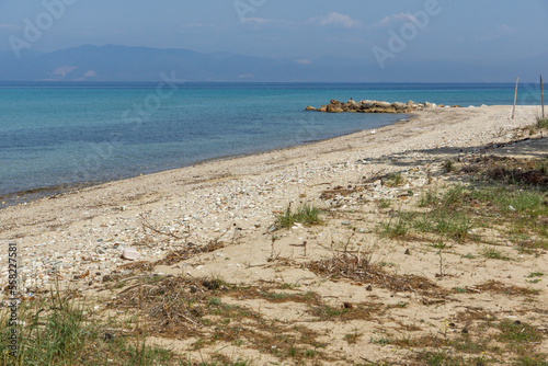 Landscape of coastline of Thassos island  Greece