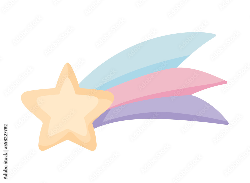 Fototapeta premium shooting star icon
