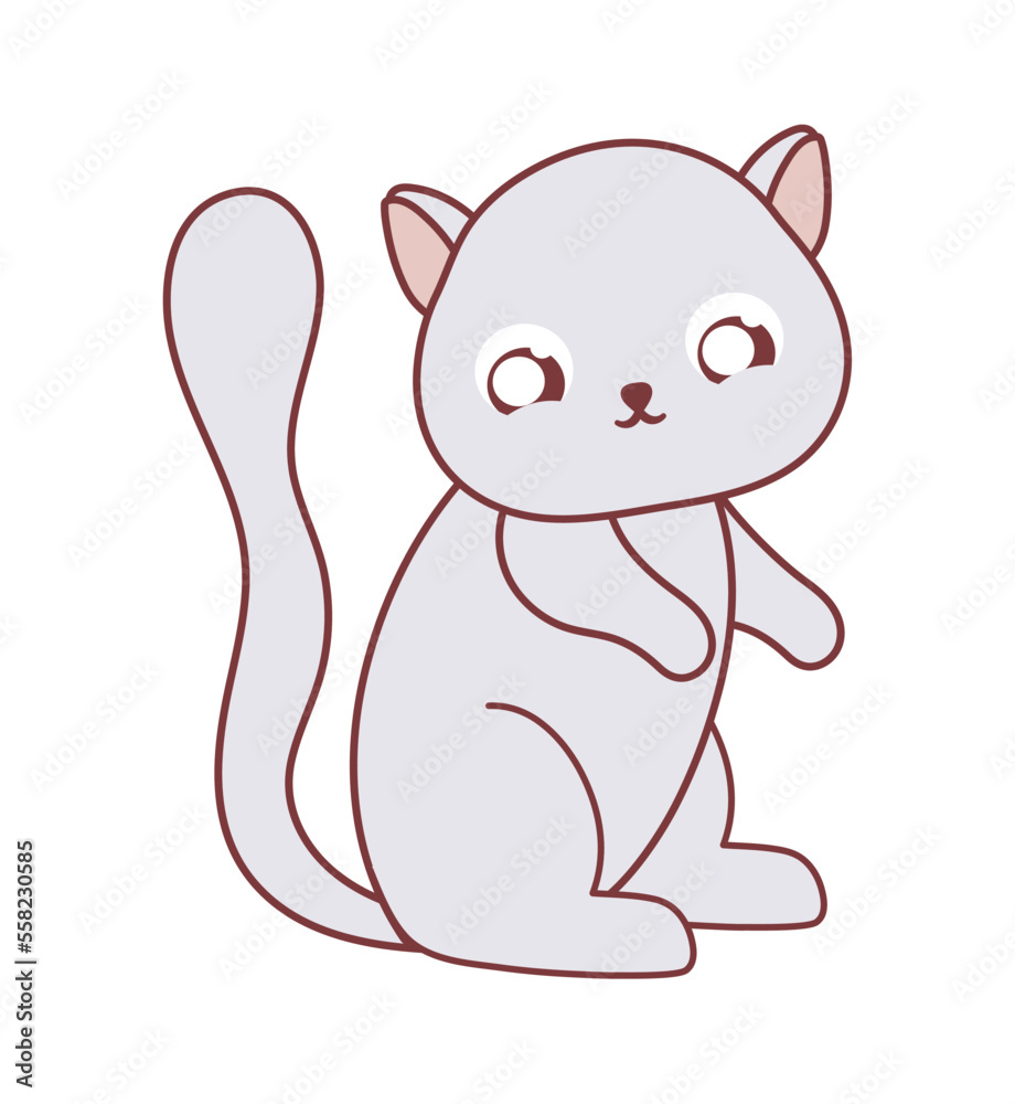 Fototapeta premium cat adorable icon