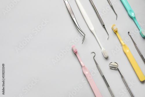 Dental tools with toothbrus...