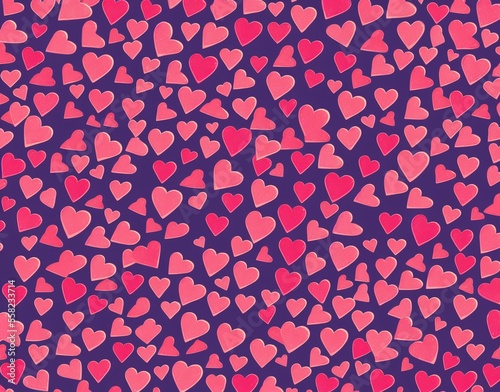 pattern with hearts. vector illustration