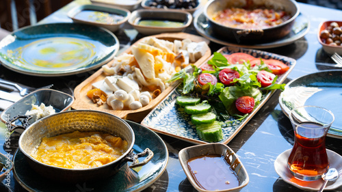 wide variety of turkish breakfast table