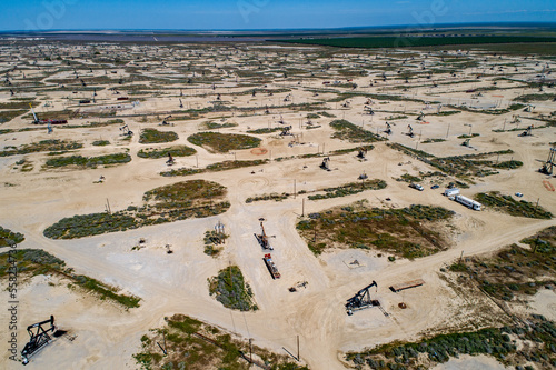 Oil pump oil rig energy industrial machine for petroleum, California, USA.