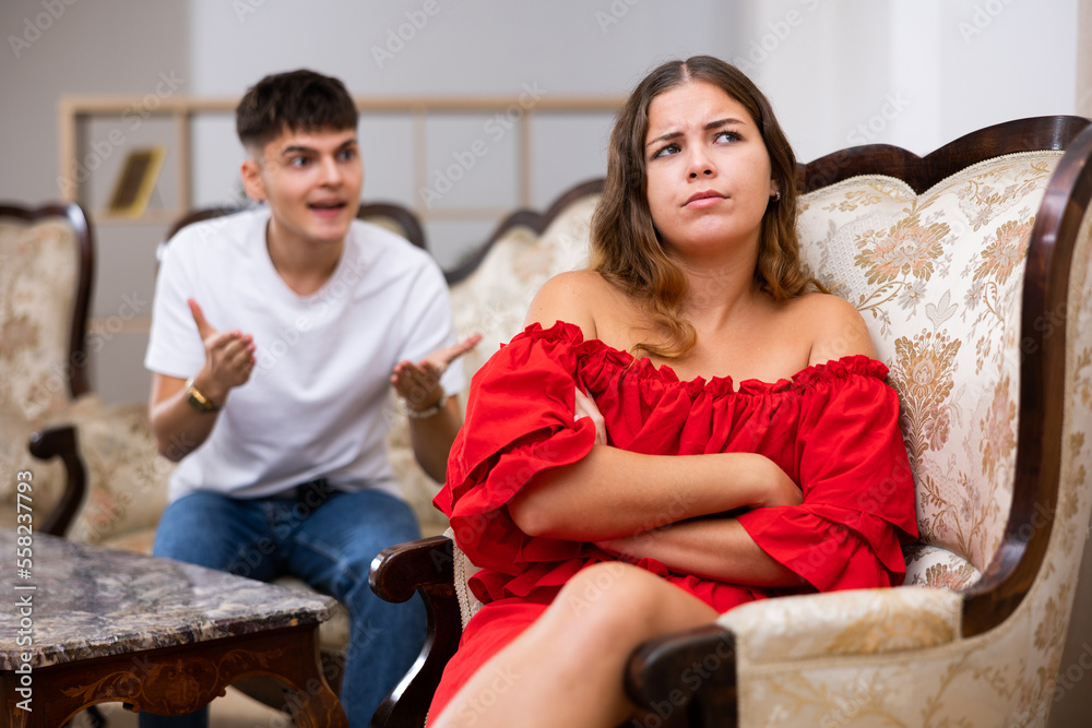young-husband-is-dissatisfied-with-the-act-of-his-wife-scolding-her