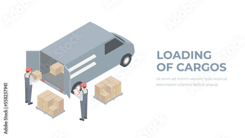 Isometric Logistic Loading of Cargos Vector