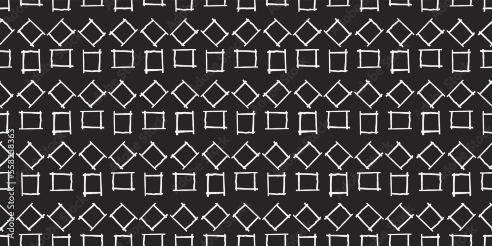 White frames and black background. For printing and use in seamless canvases. Textiles, cups, pillows, notebooks, wallpaper printing and stylish vector background. White frames and black background. For printing and use in seamless canvases. Textiles, cups, pillows, notebooks, wallpaper printing and stylish vector background.