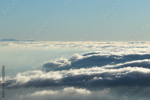 Clouds calm background nature. Atmosphere sea of clounds
