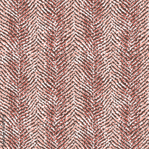 Dusty Pink Mottled Textured Herringbone Pattern