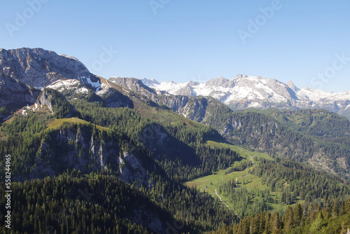 View from Jenner mountain, near Koenigsee, Germany 