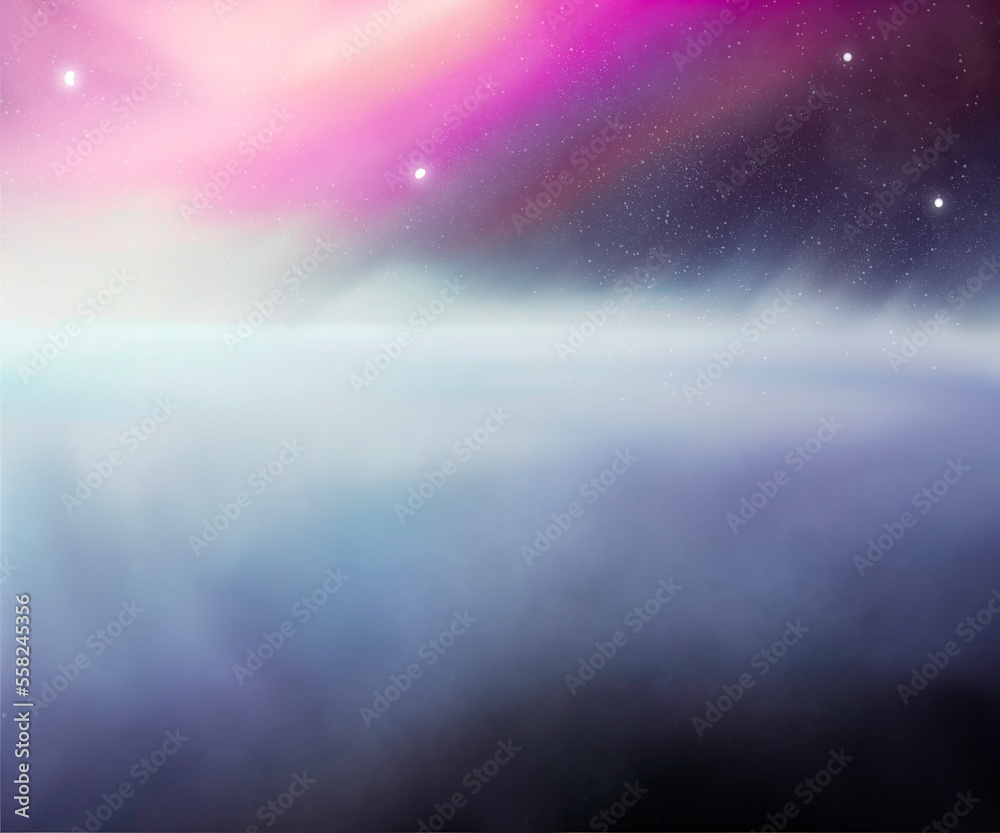 Nebula and galaxies in space. Abstract cosmos background wallpaper