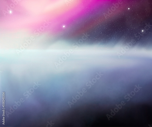 Nebula and galaxies in space. Abstract cosmos background wallpaper