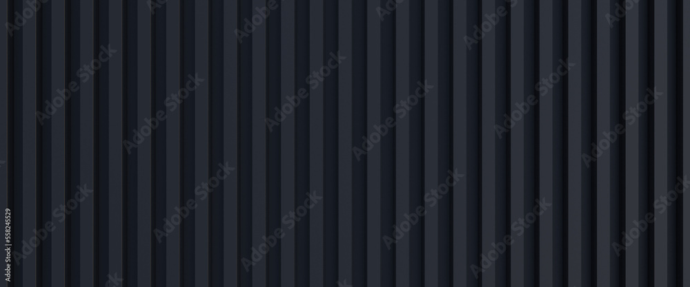 Black metal texture steel pattern. Grey line curve design on abstract black background. Dark horizontal template or banner, business backdrop. Abstract background with soft waves. 3D illustration Black metal texture steel pattern. Grey line curve design on abstract black background. Dark horizontal template or banner, business backdrop. Abstract background with soft waves. 3D illustration