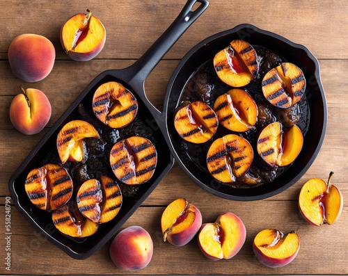 grilled peaches