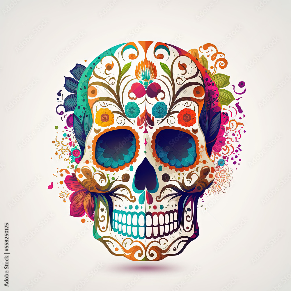 photo-art-print-calavera-mexican-sugar-skull-colorful-floral-skull-for-dia-de-los-muertos-d-awesomextra