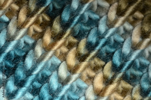 Strick - Detail aus Wolle