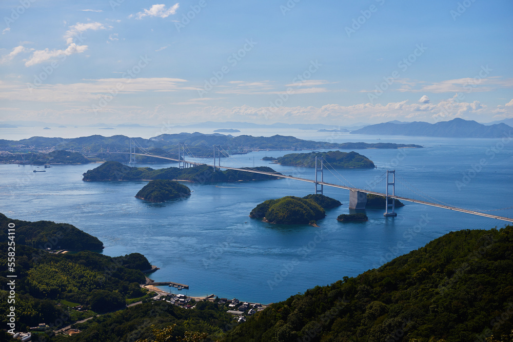 大島の亀老山展望公園,からの展望