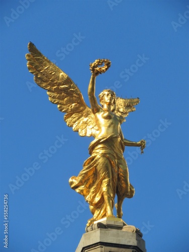 angel of Independence in the sky  Mexico city