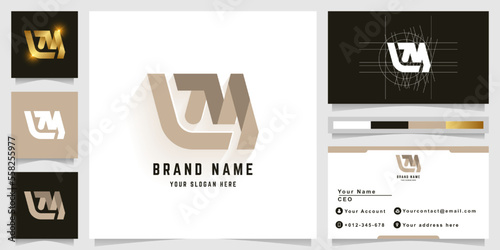 Letter LM or eM monogram logo