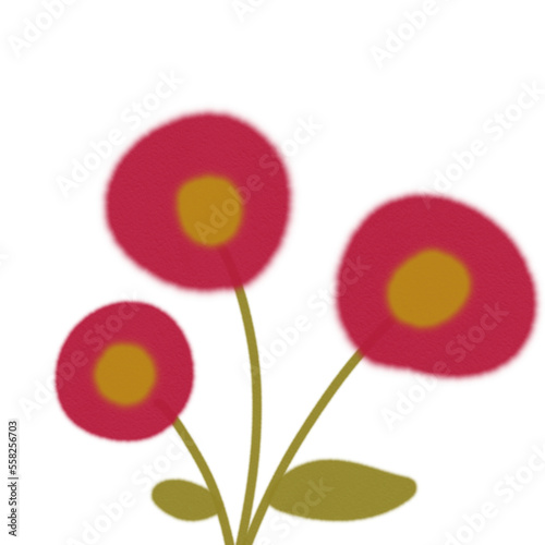 Fototapeta Naklejka Na Ścianę i Meble -  Flowers illustration watercolor