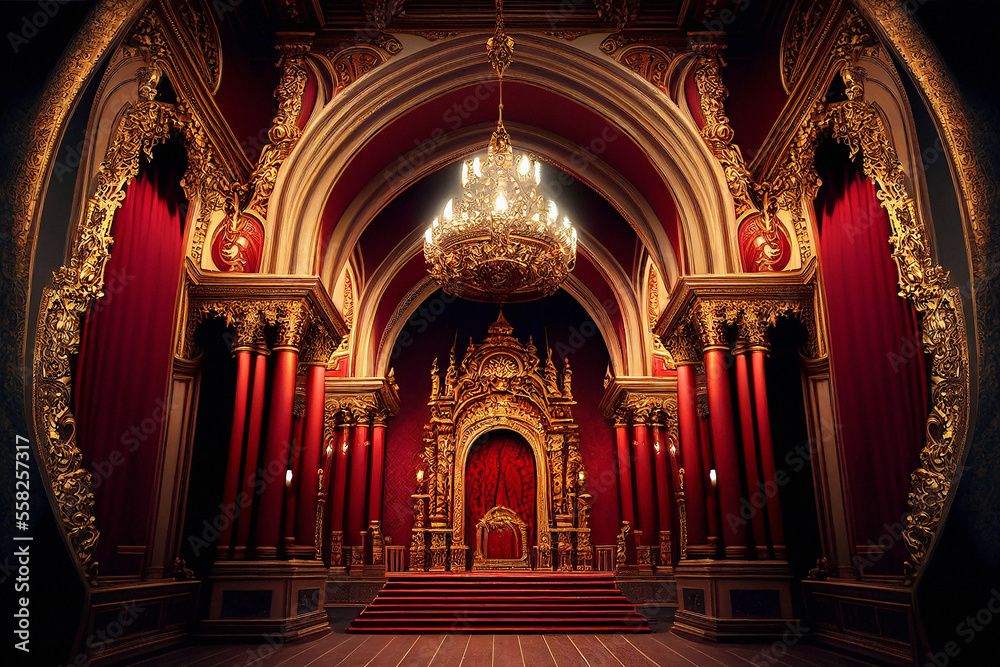 Royal Throne Room - Generative Ai