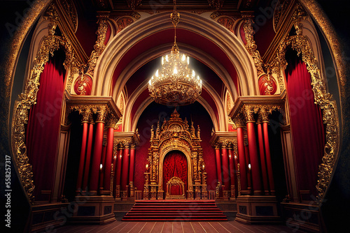 Royal Throne Room - Generative Ai