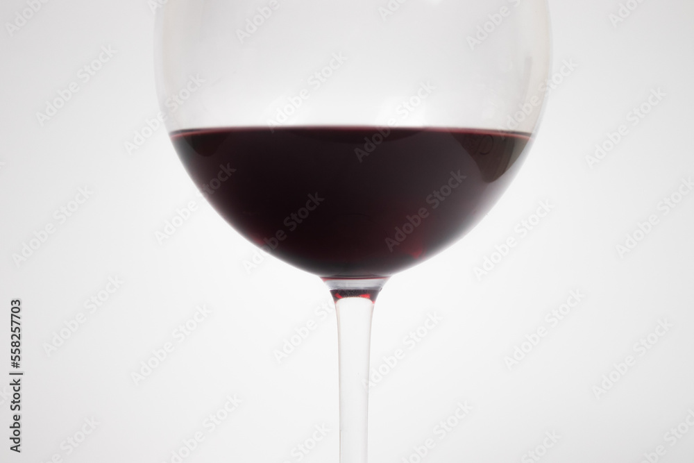 red wine in glass with white background red wine in glass with white background
