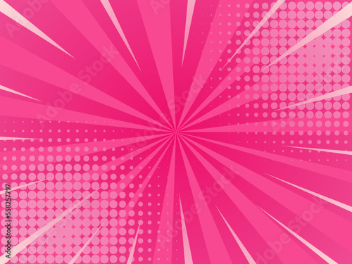 Pink Pop art Background, comic style. Retro style. vector graphic illustration