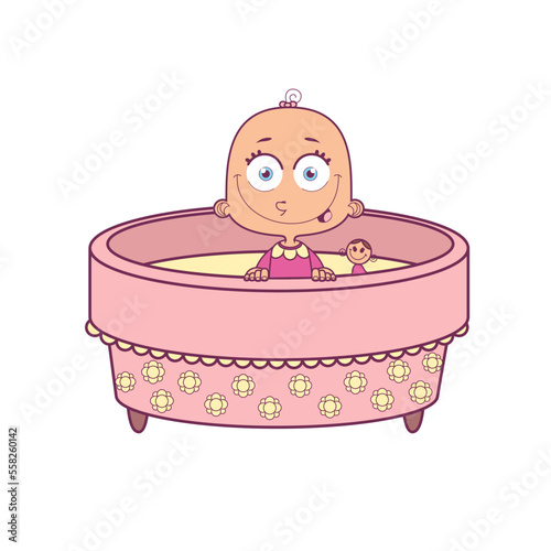 baby in cradle