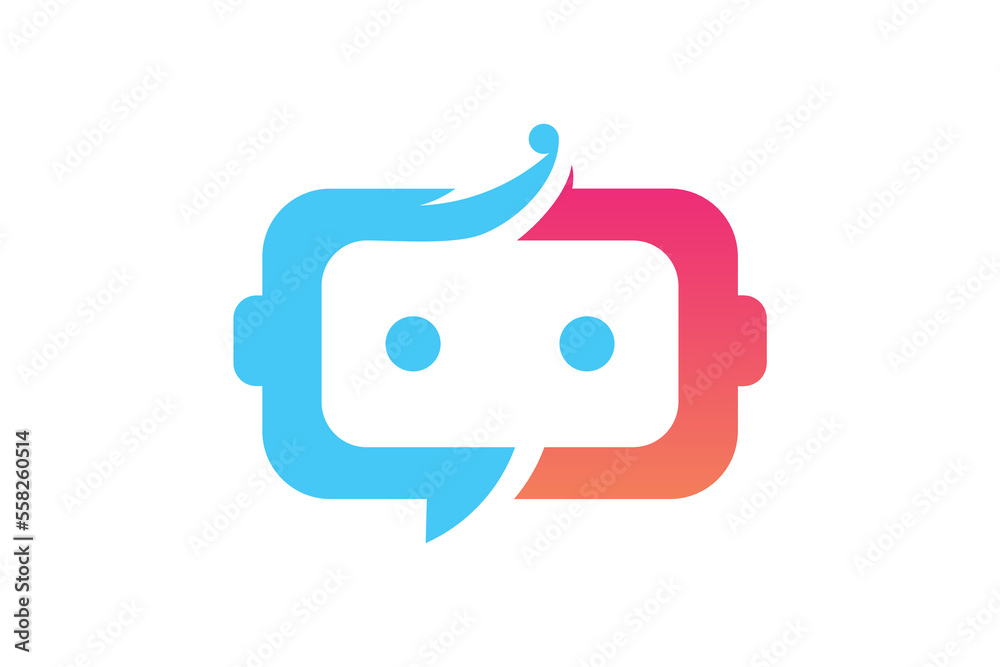 Chat bot logo icon vector isolated Chat bot logo icon vector isolated