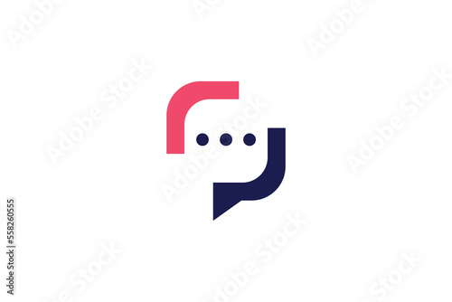 chat app logo icon vector isolated