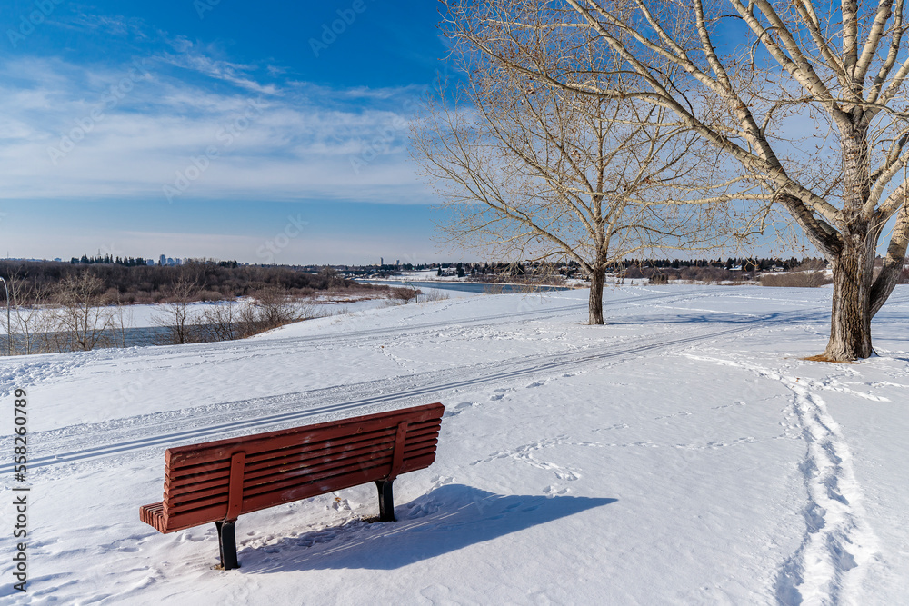 Winter Time in Meewasin Park, Saskatoon, Canada