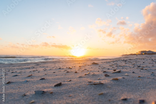 Sunset on beach