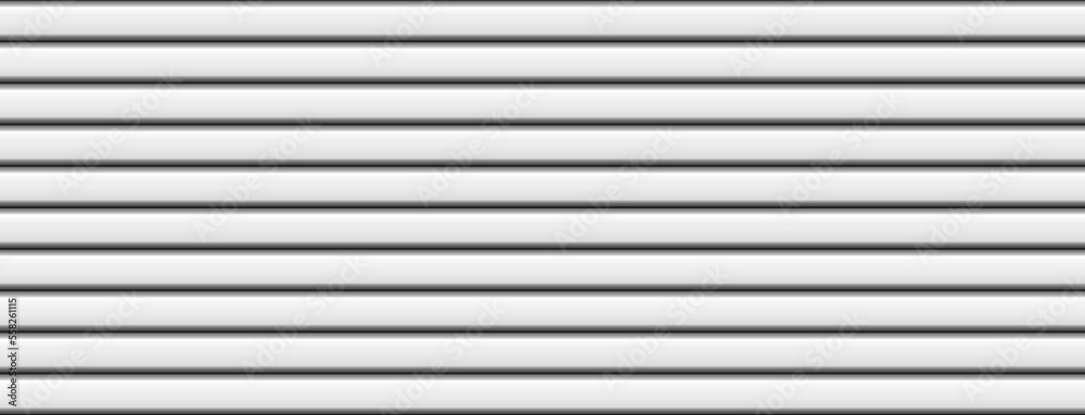 Vector silver metal wall 3d line texture. Realistic iron roofing corrugated sheet seamless pattern. Stainless siding repeat structure backdrop. White steel grooved horizontal fence. Industrial pipes Vector silver metal wall 3d line texture. Realistic iron roofing corrugated sheet seamless pattern. Stainless siding repeat structure backdrop. White steel grooved horizontal fence. Industrial pipes