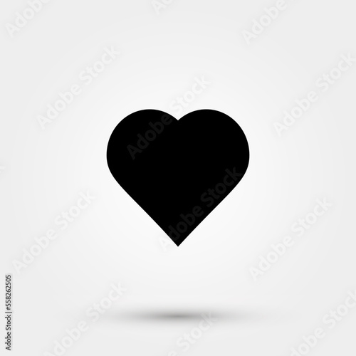 Favorite icon vector. Love icon design illustration flat style isolated on white background