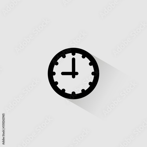 clock icon or logo isolated sign symbol vector illustration - high quality black style vector icons