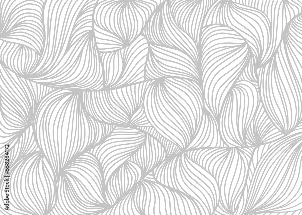 Fototapeta premium Line Art Illustration for Fabric Pattern, Wallpaper, Web Banner or Background.