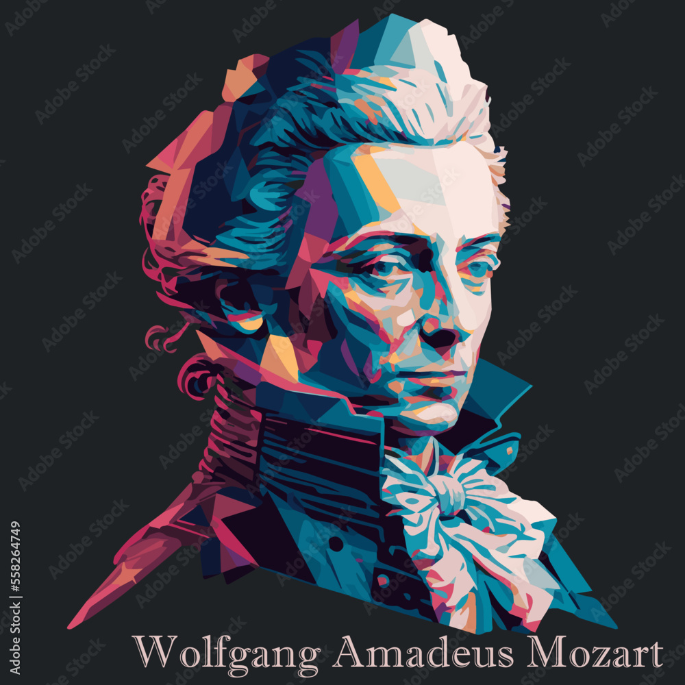 Vector of Famous Classical Conductors - obrazy, fototapety, plakaty 