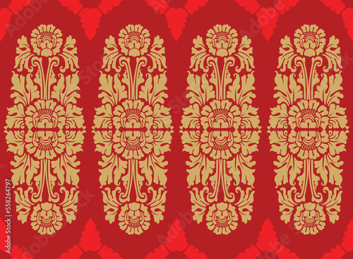 Indonesian geometric batik motifs with Balinese flower patterns, exclusive and classic, are suitable for various purposes. EPS VECTOR 10